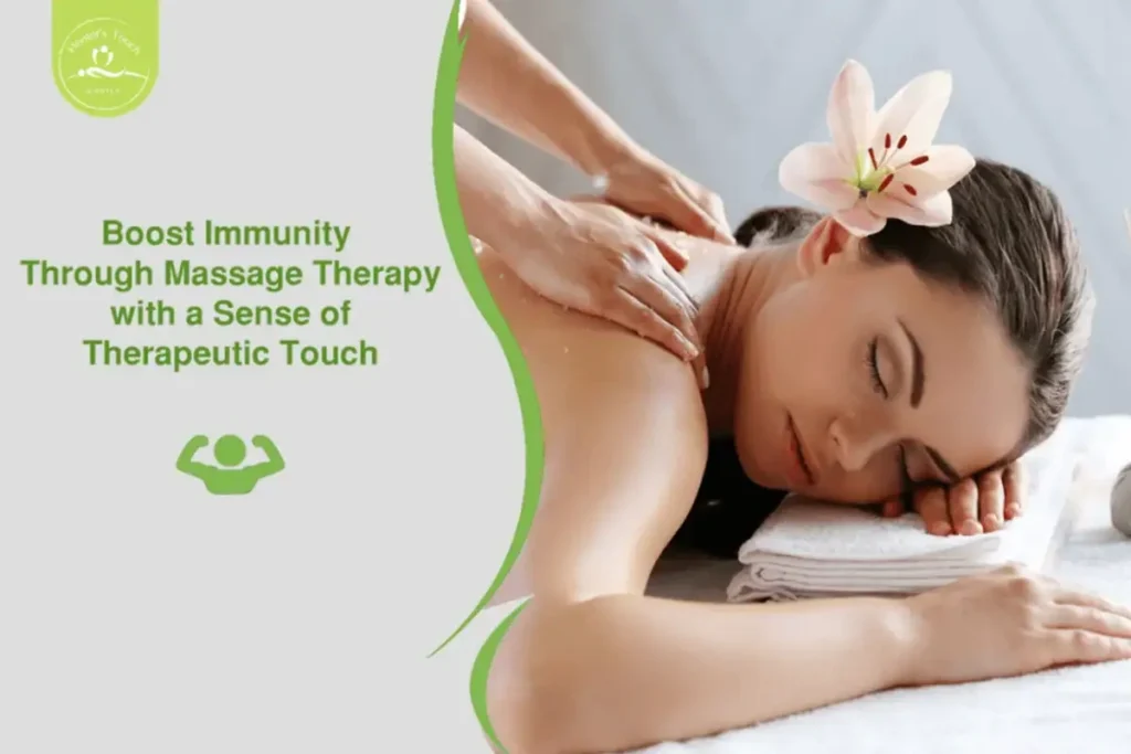 Woman receiving massage therapy for relaxation and wellness at Healers Touch.