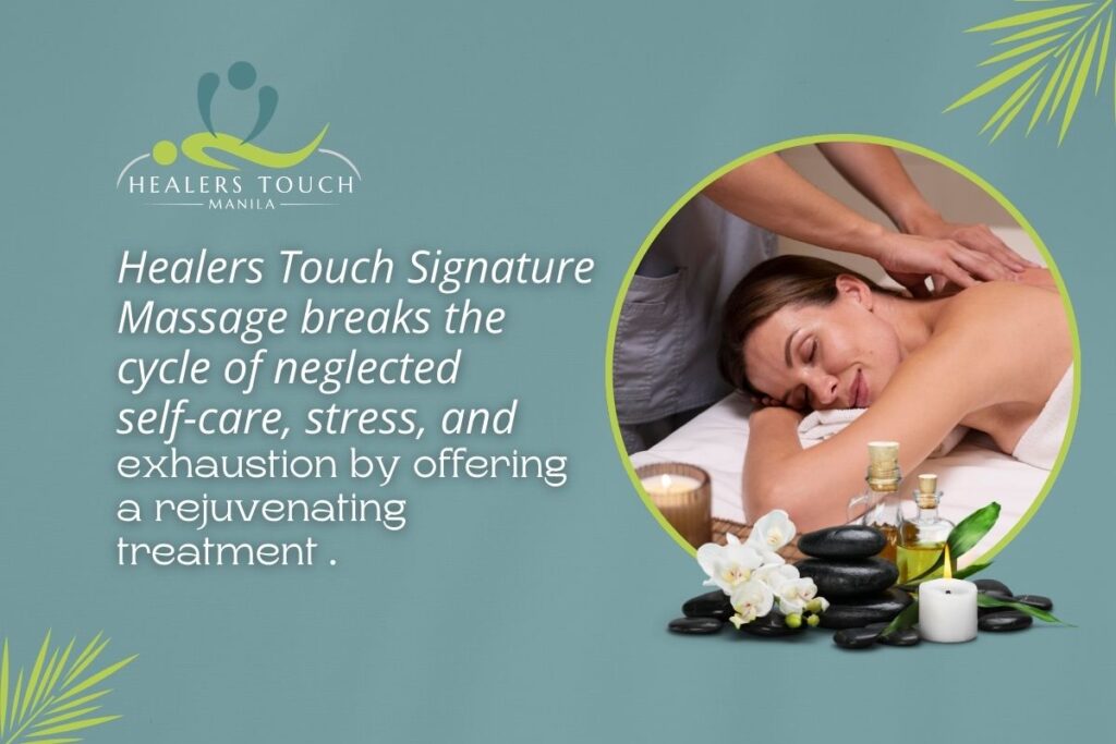 Relaxing massage therapy for stress relief and wellness at home.
