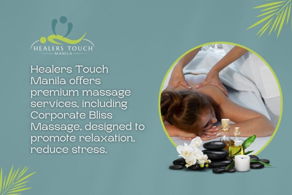 Woman receiving a relaxing massage at Healers Touch Manila.