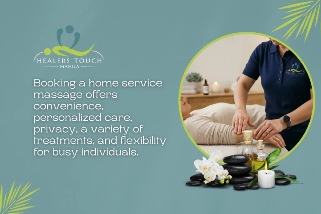 Professional home massage therapy for relaxation and wellness at your convenience.