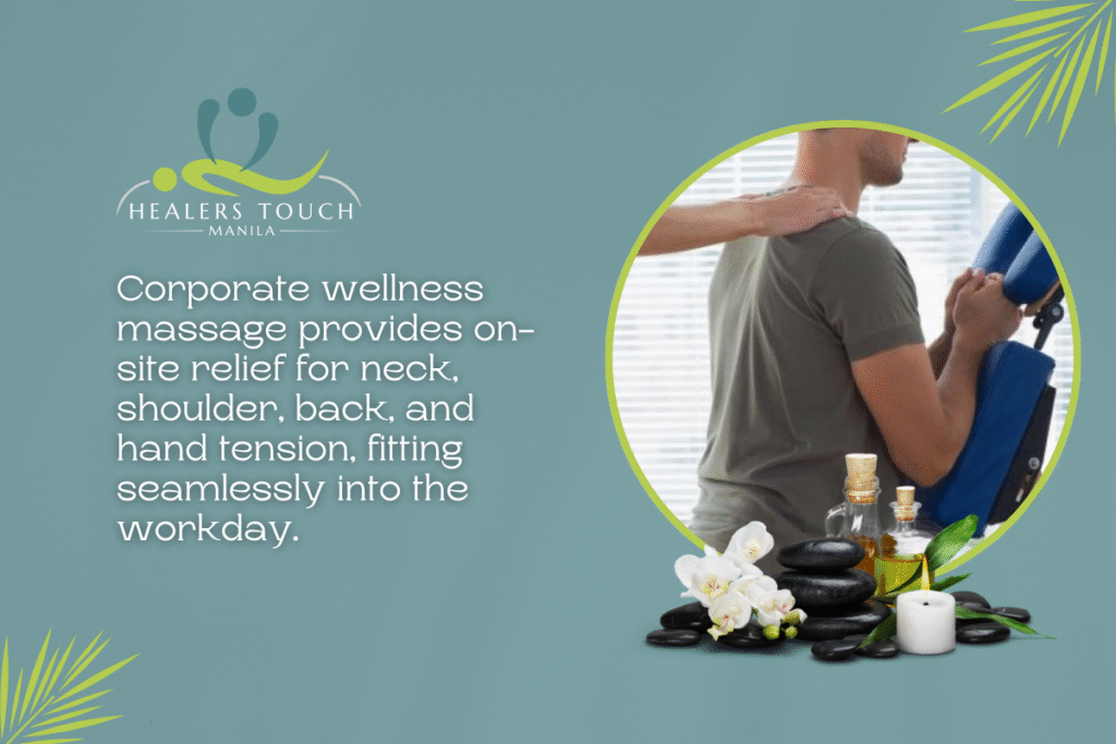 corporate wellness massage - Healer's Touch Manila
