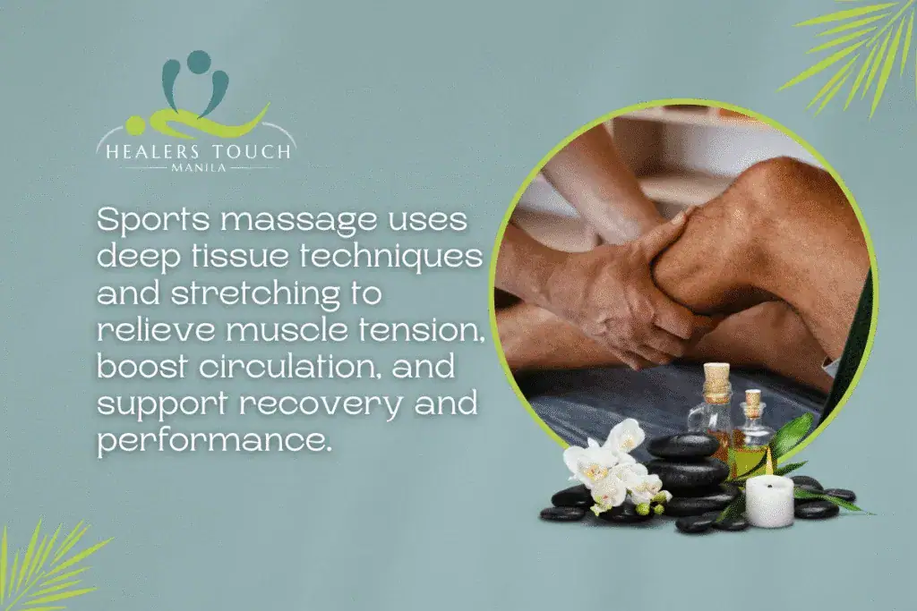 Deep tissue sports massage for muscle relief and improved performance.