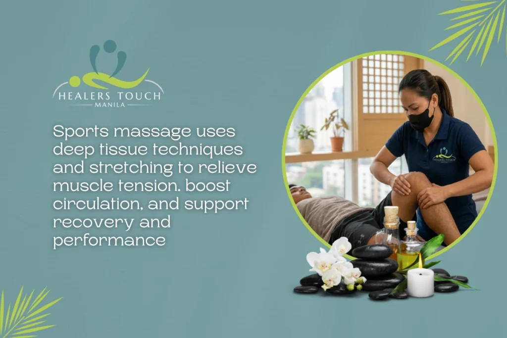 Deep tissue sports massage for muscle relief and improved performance.