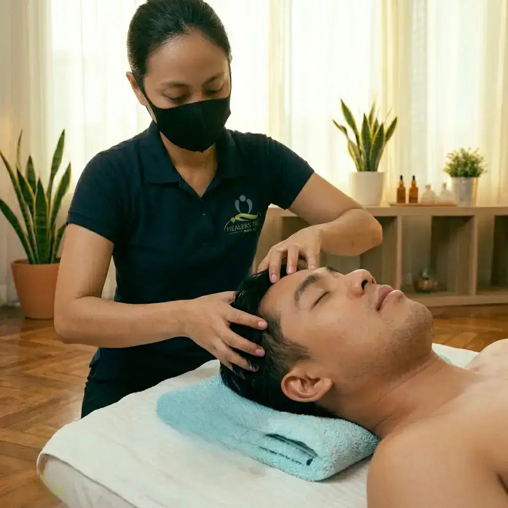 Head & Scalp Massage for Stress Relief and Relaxation.