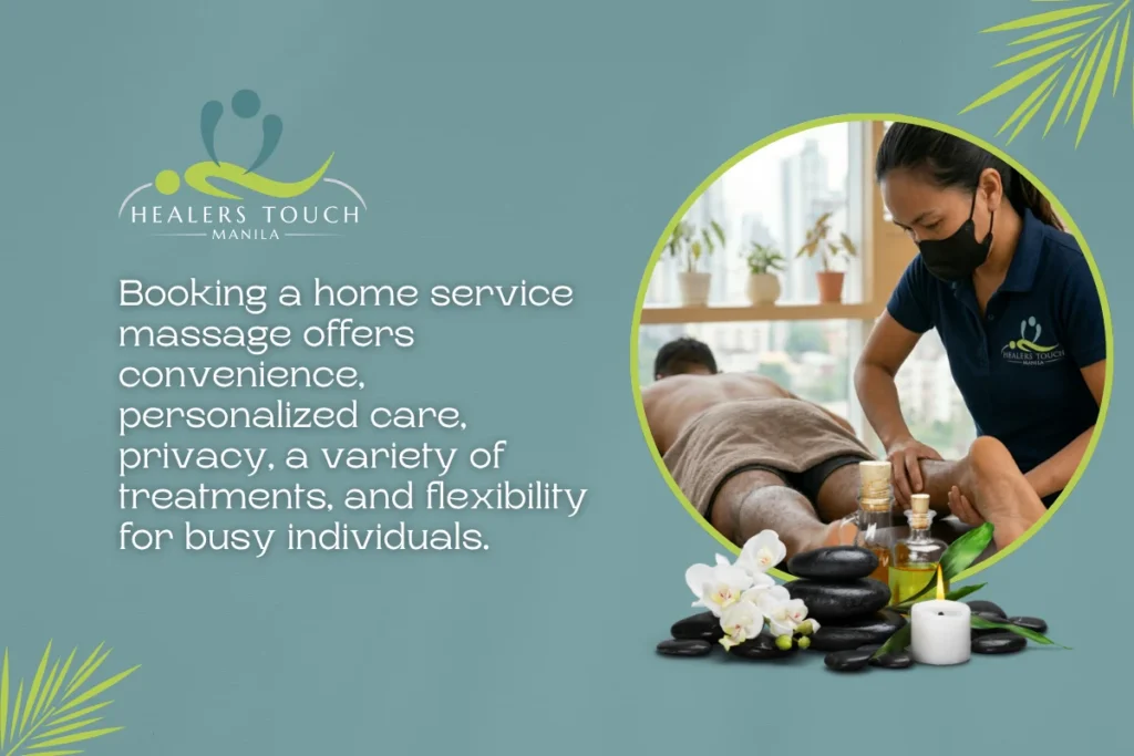 Massage therapy session promoting immune health and relaxation at Healers Touch Manila.